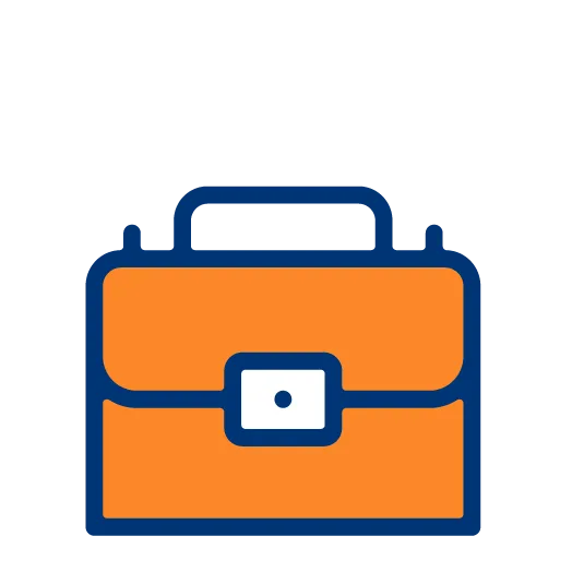 Icon of a work bag or satchell.